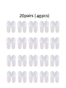 1-20双一次性拖鞋，SPA拖鞋，室内拖鞋，男女通用室内拖鞋，轻便闭趾防滑拖鞋，适合酒店、居家、旅行，舒适防滑一次性拖鞋，返校用品 - 彩色 - 查看 9