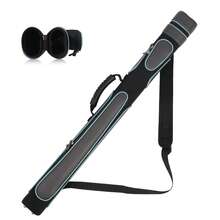 Étui de queue de billard haut de gamme fait main en PVC - Ajustement universel pour les queues 1/2 pièce, résistant aux rayures et à l'abrasion, embout de 11,5 mm, sac de rangement portable de qualité professionnelle, idéal pour les passionnés de billard - Bleu lagon - Voir 2