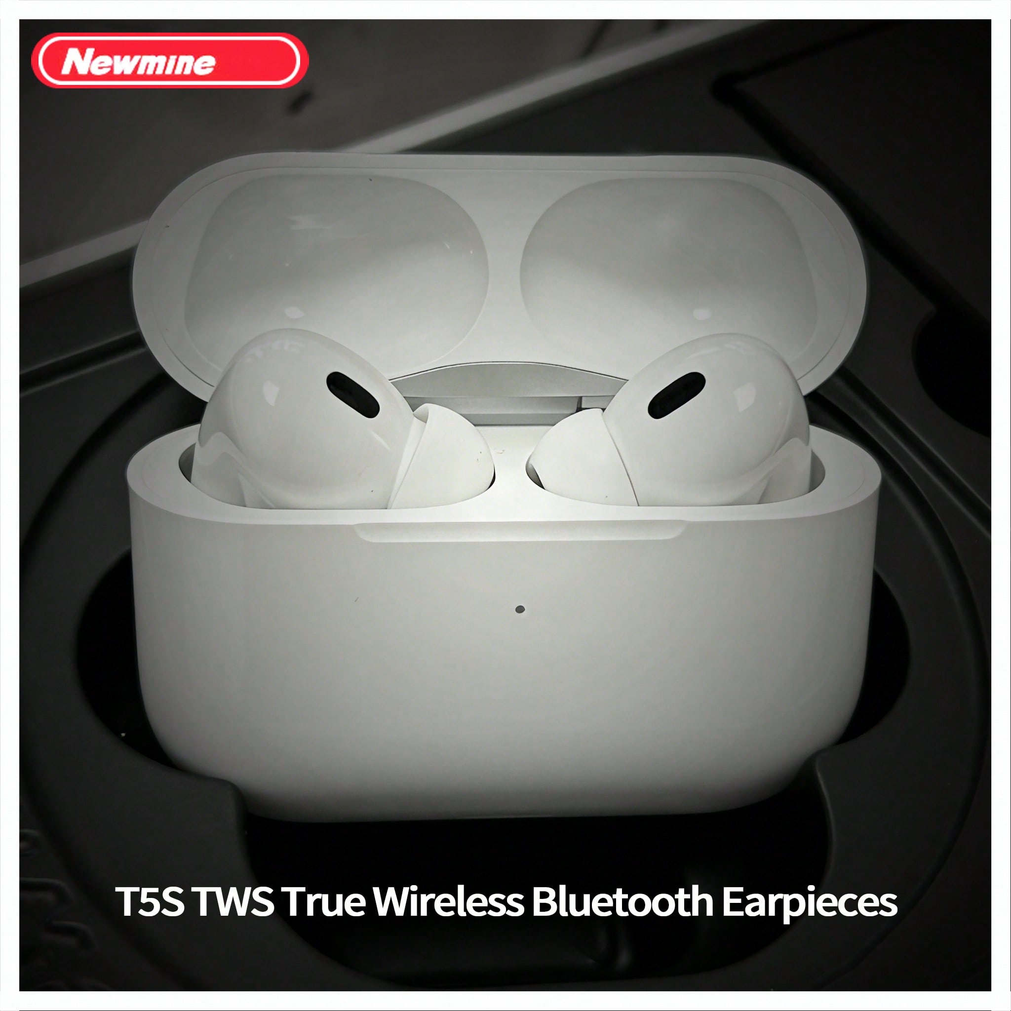 T5S In-Ear Bluetooth Earphones: Long Battery Life, Touch Controls, Comfortable Fit, Type-C Interface, Imperceptible Latency, Ergonomic Design, Bluetooth V5.3 Chip.