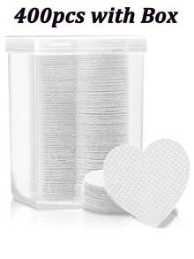 200/100pcs Nail Cleaning Wipes - Professional Lint-Free Nail Polish Remover Pads, UV Gel Cleansing Tissues, Unscented Manicure Prep And Finishing Cleaning Tool, Romantic Valentine's Day Gift - White - View 14