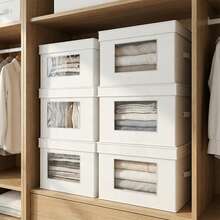 Storage Bins With Lids - 白色 - 查看 2