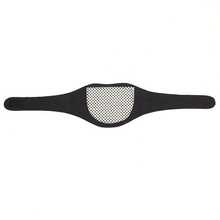 1pc Magnetic Neck Massager | Comfortable Heating Pad With Belt, Relieves Stress And Improves Blood Circulation | Adjustable Shoulder Strap, Ergonomic Design, Black With Red Accents, Auto Shut Off - Black - View 7