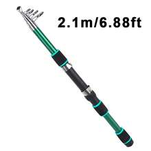 4-Color Telescopic Fishing Rod, Lightweight & Portable For Travel Use - Green - View 8