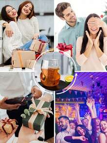 1pc 400ml Coffee Mug, Cocktail Glass, Twisted Glass Cup, Creative Glass Cup, Thumb-Shaped Glass Cup, Drinking Glass - Multicolor - View 8