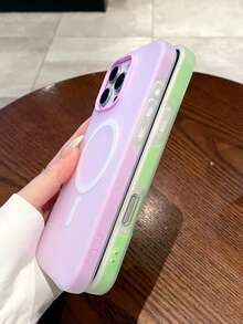 VOUVI 2 In 1 Jelly Fashion Magnetic Wireless Charging Case Compatible With IPhone 17 16 15 14 13 12 11 Pro Max Double-Layer Shockproof Cover Compatible With IPhone 16 15 14 Plus Air Phone Accessories - Bright Green - View 8