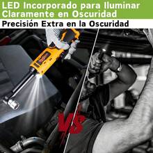 Inalámbrica Pistolas Impacto Llave De Trinquete Eléctrica 12V con 2 Baterías - Naranja - Ver 8