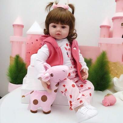 Muñeca Reborn Bebé Niña - 18 Pulgadas, Cuerpo Suave Ponderado, Apariencia Realista, Anatómicamente Precisa, Accesorios Incluidos, para Niños de 3+