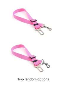 1pc Pet Car Safety Leash, Pet Car Safety Harness, Anti-Escape Leash, Pet Seat Belt, Portable, Space-Saving, Retractable Safety Strap, Pet Safety Belt, Car Seat Belt, Nylon Safety Strap, Heavy Duty Pet-Specific Car Safety Harness, Car Seat Belt, Dog Car Seat Cover, Dog Car Seat Cover, Pet Car Seat