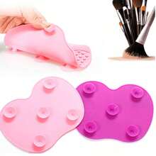 1片/5片装随机颜色硅胶清洁垫，美容工具清洁垫，日常清洁美容刷，化妆刷清洗垫，清洁垫，便携式，收纳整理，化妆品收纳，送女友礼物，送朋友的生日礼物，美容化妆品用品 - 彩色 - 查看 10