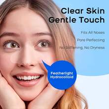 [Alcohol Free Nose Patch] 30/15 Pieces Of Hydrogel Nose Patch | Alcohol Free, Tasteless, Water-Based Gel Material, Used To Effectively Clean Nose Skin