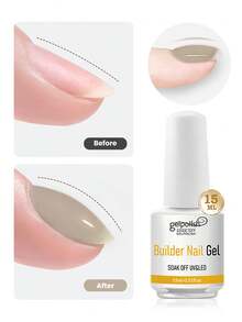 15ml Clear Building Nail Gel Nail Polish For Strengthener Gel Extension Gel Base Coat In A Bottle Soak Off Uv Led Gel Nail Extension - Clear - View 11