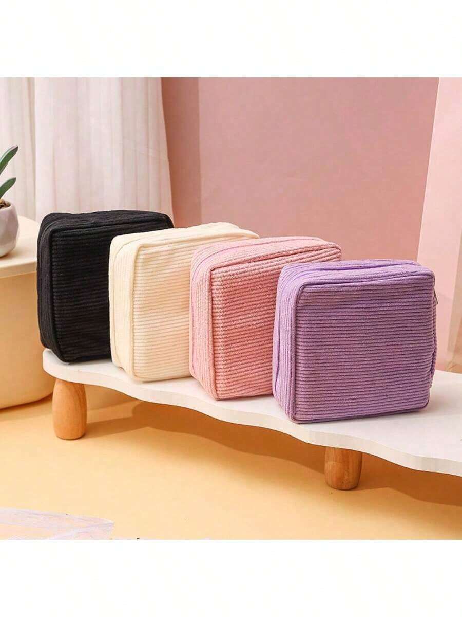 化妆包套装 - 时尚旅行洗漱包、可爱小收纳袋、萌系化妆包、带拉链口袋的旅行化妆品收纳包、可爱化妆包、大容量笔袋、化妆刷收纳袋、度假旅行洗漱包、浴室配件、结婚礼物、伴娘礼物、生日礼物、朋友礼物、情人节礼物、节日礼物、返校礼物