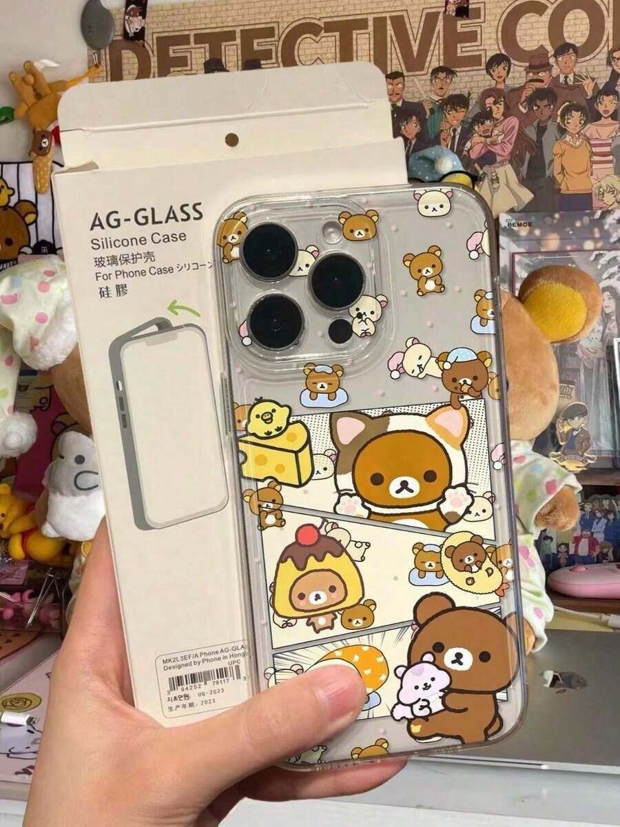 Splicing Rilakkuma Local Shipping Phone Case Cute Soft Bear Apple 17/16/15/14/13/12/11/Air/Pro/ProMax Japanese Anime Phone Case Galaxy S22/S23/S24/S25 Plus Fe Ultra Fan Must-Have. Christmas Accessories. 17 Pro Case New Year Mobile Phone Case Silicone Phone Case Y2k Phone Case Cover De An Excellent Gift For Friends Case For 17 Pro Max Bear Phone Case Gifts 17 Pro Max Case Funda Para Family Rilakkuma 14 Cases Girlfriend Or Boyfriend S25 Ultra Fall Cute Phone Cases Gifts For Men Anime Mobile Phone Case 2026hot - 混合顏色 - 查看 1