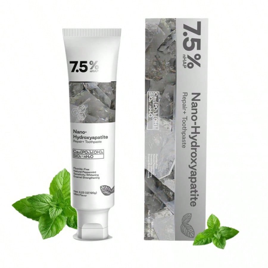 Pasta Dental de Nanohidroxiapatita al 7.5% Blanqueadora Sin Fluor 120g