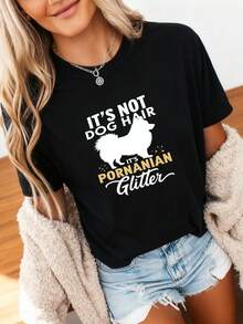 It's Not Dog Hair, It's Pomeranian T-Shirt - Black 3 - View 3