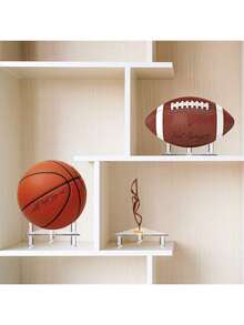 EstiloWADY Soporte De ExhibicióN De Bolas Soporte De Bola De AcríLico Soporte De Almacenamiento De ExhibicióN AcríLico Para Pelota De Baloncesto FúTbol Voleibol Rugby BalóN De Deportes TrofeosVersióN Mejorada - transparente - Ver 9