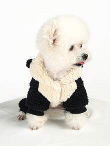 1 bộ quần áo cho thú cưng, trang phục cho chó mèo, chó poodle, gấu bông, chó và mèo nhỏ, trang phục gấu trúc ấm áp, thoải mái, dễ thương và phong cách thường ngày. - Nhiều màu - Xem 3