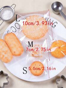 Túi nướng trong suốt, nhiều kích cỡ, túi cellophane tự dán trong suốt, túi nhựa có thể đóng mở lại, thích hợp cho bánh quy, kẹo, bánh nướng, quà tặng tiệc tùng, v.v. - Nhiều màu - Xem 3