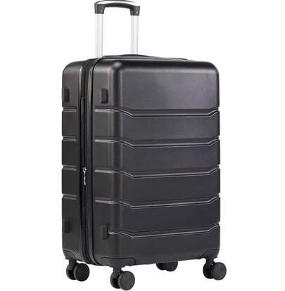 Durable Scratch-Resistant Hard Shell ABS Carry On Luggage - Ultra-Lightweight Expandable Rolling Suitcase With Smooth 360° Double Spinner Wheels & Sturdy Combination Lock, Ideal For Business Travel, Vacation, Weekend Getaways & Short Trips