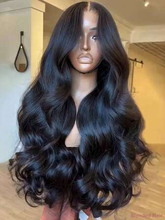 34 Inch 200% Density 5*5 13*4 13*6 Body Wave Lace Frontal Wigs Glueless - Put On And Go Pre Cutting Natural Hairline Bleached Knots Natural Black Color Lace Front Wigs Frontal Glueless Weaves Wigs For Women With Baby Hair - No Glue Needed No Skills Brazilian Virgin Blended Frontal Human Hair Wigs Glueless Pre Pulling Pre Ironing Pre Plucked Pre Bleached Loose Wave Middle Part Wigs - Natural Look For Women