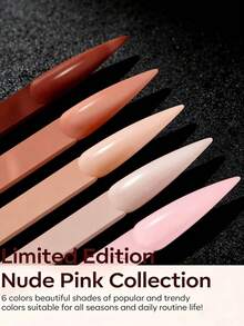 Bộ 6 bột acrylic, màu hồng nude và trắng bóng cao cấp, dùng để tự làm móng nghệ thuật, 6 màu acrylic tạo hình móng 3D, nối móng kiểu Pháp và khắc móng, bộ dụng cụ làm móng acrylic 3D chuyên nghiệp, quà tặng móng tay. - Nhiều màu - Xem 2