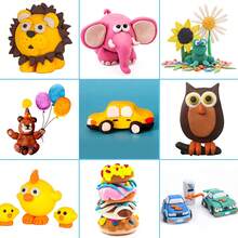 Small Block Modeling Clay For Kids DIY Starter Kits, Oven Baked Model Clay, Non-Sticky Molding Clay, Gift For Children And Artists - Multicolor - View 6
