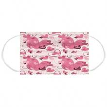 10pcs Heart-Shaped Face Masks, Valentine's Day Masks, Disposable Ear Loop Masks For Halloween, Christmas, New Year Gifts, Lightweight Lace Outdoor Masks, Dust-Proof, Windproof, UV Protection - Multicolor - View 7