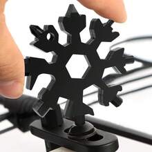 18-In-1 Snowflake Multi-Tool, Stainless Steel Snowflake Bottle Opener/Flat Head & Screwdriver Set/Wrench, Portable, Christmas/Father's Day Gift (Standard, 1pc)