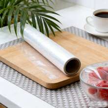 30cm*30m Cling Film, Disposable Kitchen Wrap For Food, Snacks, Fruits, PE Plastic Wrap - Transparent - View 6