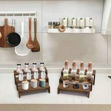 3-Tier Wooden Display Rack, Rectangular Cake Stand, Perfume & Cologne Organizer - 3pcs/set Of Display Rack - View 5