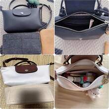 Felt Fabric Purse Organizer Insert With Multi Pockets For Shoulder Bag Handbags Practical Bag Liner Fashionable Insert - ColorA - View 4