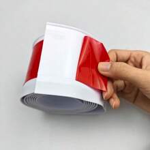 1 Roll 2m X 8cm PVC Baseboard Trim Self-Adhesive Home Decor Sticker, Flexible Bottom Molding Decor, With Wider Self-Adhesive Peeling And Pasting Groove Base, Waterproof Edging Wall Baseboard - Multicolor - View 5
