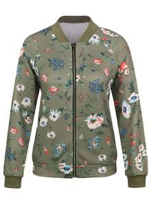 Women Lightweight Jackets - 337軍綠色 - 查看 4