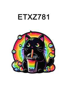 1PC Kawaii Cat Series Enamel Pin UFO Brooches For Women Lapel Pins Badge On Backpack Cloths Accessories Fashion Jewelry Gifts