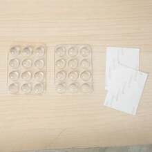 24pcs Anti-Collision Pads, Muffler Buffer Stickers, Toilet Lid Water Tank, Cabinet Anti-Collision, Doors And Windows Anti-Skid Rubber Particle Furniture Dust-Proof And Quiet - Transparent - View 11