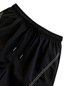 Women's Summer 3D Cut Slimming Pants, Loose Fit, Versatile, Leg-Lengthening, Casual Shorts - Black - View 5