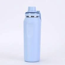 Belifou Portable 800ml Thermal Bottle With Double Insulation, Suitable For The Gym - màu đen - Xem 8