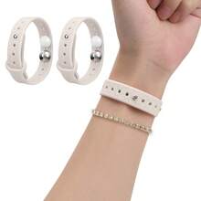 Motion Sickness Bracelet Ergonomic Design Stylish Silicone Diamond-Shaped Bracelet Available In Black, Pink And Other Colours Relieves Seasickness And Airsickness