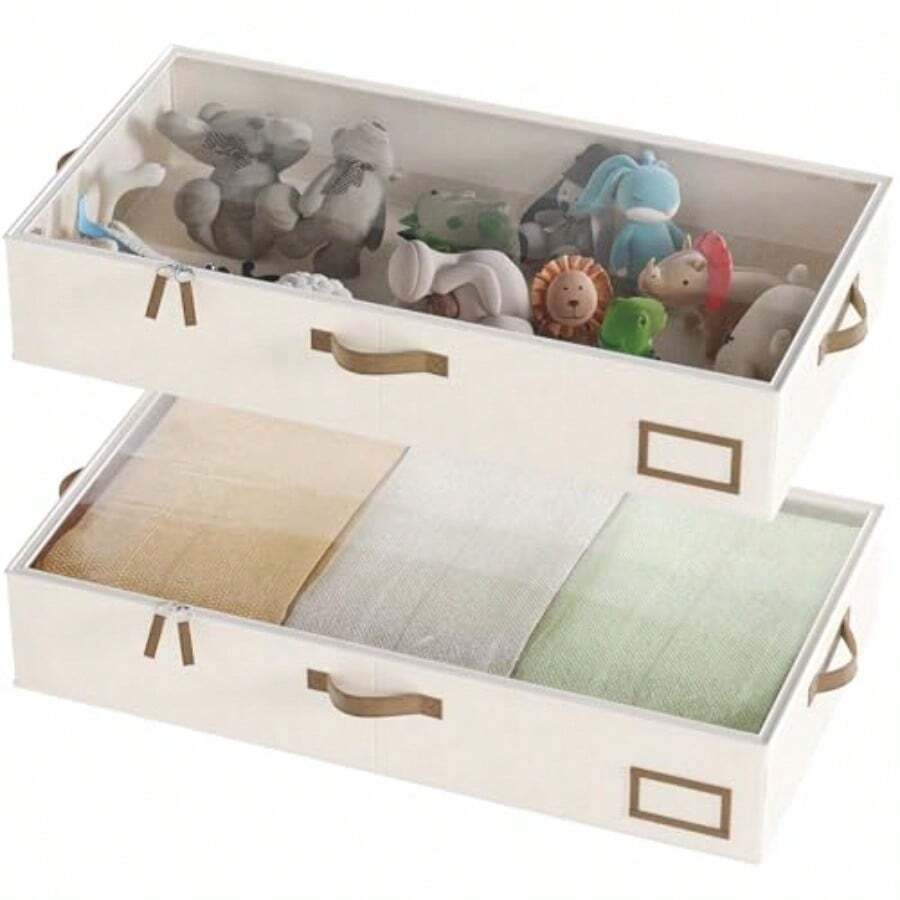 Caja grande para debajo de la cama 2 unidades - blanco - Ver 1