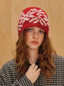 1pc Women's Y2K Style Handmade Crochet Ruffled Knit Hat, Hollow Out Knitted Bucket Hat, Suitable For Daily Wear, Photography, Parties, Picnics, Outdoor Activities - Color - View 14