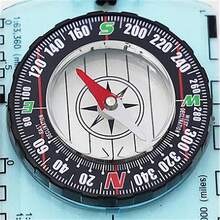 1pc Waterproof Compass With Scale, Colorful Map Scale, Durable Acrylic, Suitable For Outdoor Camping, Hiking, Measuring, Map Scale - Multicolor - View 4