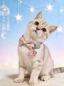 1 Pet Flower Collar Adjustable Neck Circumference Cat Collar Dog Collar Pet Accessories Pet Supplies - Multicolor - View 16