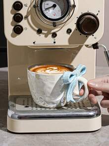 [2026 New] Pearl Glaze Coffee Cup & Saucer Set, Butterfly Shaped Mug, Exquisite Ripple Ceramic Cup, Smooth And Easy To Clean, Creative Dessert Plate, Saucer, Milk Tea Cup, Elegant Nordic Style Ripple Design With Handle, Suitable For Coffee/Snacks/Cake/Nuts/Desserts, An Excellent Gift. - Nhiều màu - Xem 8