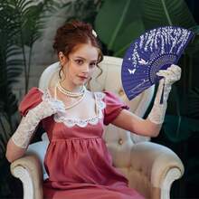 Antique Folding Fan, Bamboo Fan, Chinese Silk Fan, Chinese Role-Playing Fan, Dance Fan, Mask Fan, Handheld Bamboo Silk Folding Fan, Clothing Accessories, Dance Performance Props, Classic Ancient Chinese Pattern Folding Fan, Japanese Landscape Dance Performance Fan, Disco Fan, Charming And Elegant Retro Style Of China And Japan, Best Gift For Women,Spring Summer Picks,Brides Maid Gifts,Room,Bedroom Deccor,Bedroom Deccor,Beach,Travel,For Men,For Women,Vacation - Multicolor - View 2