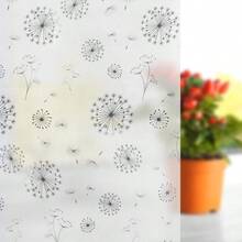 FILMGOO Window Privacy Film Window Clings 4D Decorative Window Vinyl Stained Glass Window Decals Static Cling Window Sticker Non-Adhesive Dandelion 17.7 Inch x 13.1 Feet - Dientedelen - Ver 1