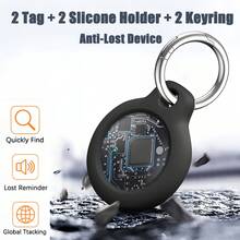 2026 1/2-5/6 Packaging, Suitable For Air Tag, GPS Smart Tracker, Quick Locate Valuables, Compatible With Find My ( Only), 1-Year Battery Life, Ideal For Remote Tracking Of Vehicles, Pets, Wallets, Keys, Luggage, And Other Important Items - Black - View 1