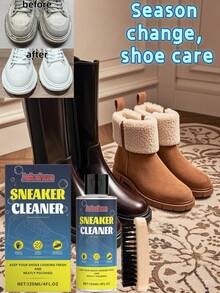 jakehoe Shoe Cleaning Kit, Daily Care Stain Removal Gentle Cleaning Multi-Purpose Cleaning Set. Suitable For Cleaning All Shoes. Specially Designed To Remove Dirt From Shoe Soles. - Multicolor - View 9