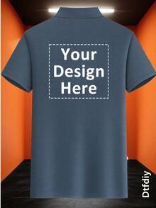 Exclusive Office Polo Shirt With Company Embroidery Logo | 100% Polyester Breathable Workwear | Team And Enterprise Bulk Orders - Dark Grey - View 4