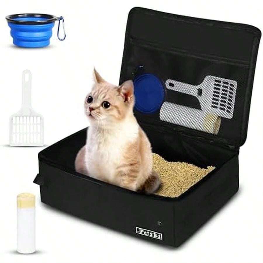 Cat Litter Box - Pequeño-negro - - View 1