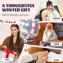 PUTUO Women Fluffy Bed Socks: Fleece Fuzzy Thick Winter Socks – Soft Cosy And Thermal For Ladies Perfect As Christmas Or Birthday Gifts